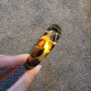 Salvatore ferragamo leopard plastic bangle